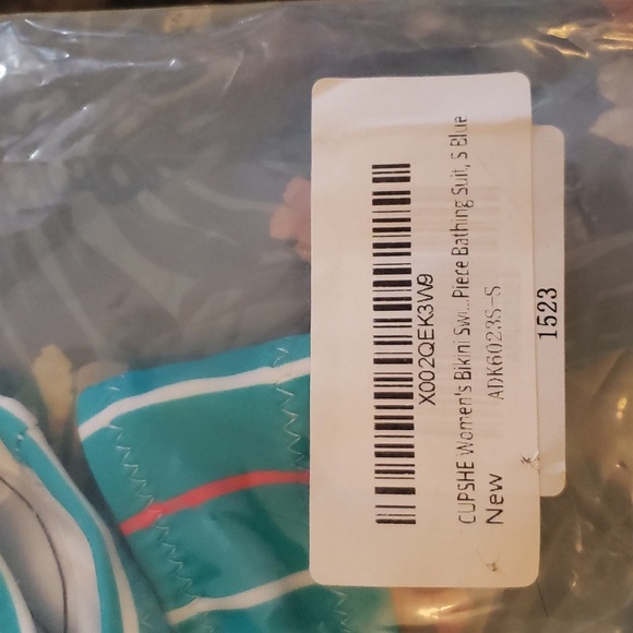 Cupshe Blue Striped Triangle Low Rise Bikini Size Small - Picture 8 of 13